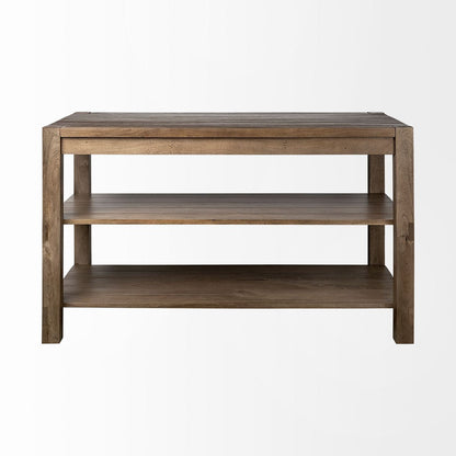 Mercana Emeril Two-Tier Wooden Counter Table