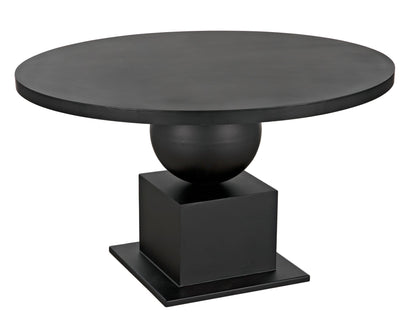 Emira Dining Table, Black Metal-Dining Tables-Noir-Sideboards and Things