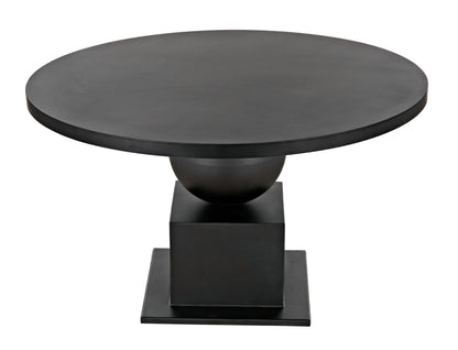 Emira Dining Table, Black Metal-Dining Tables-Noir-Sideboards and Things