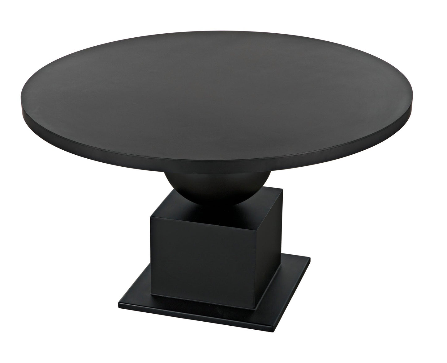 Emira Dining Table, Black Metal-Dining Tables-Noir-Sideboards and Things