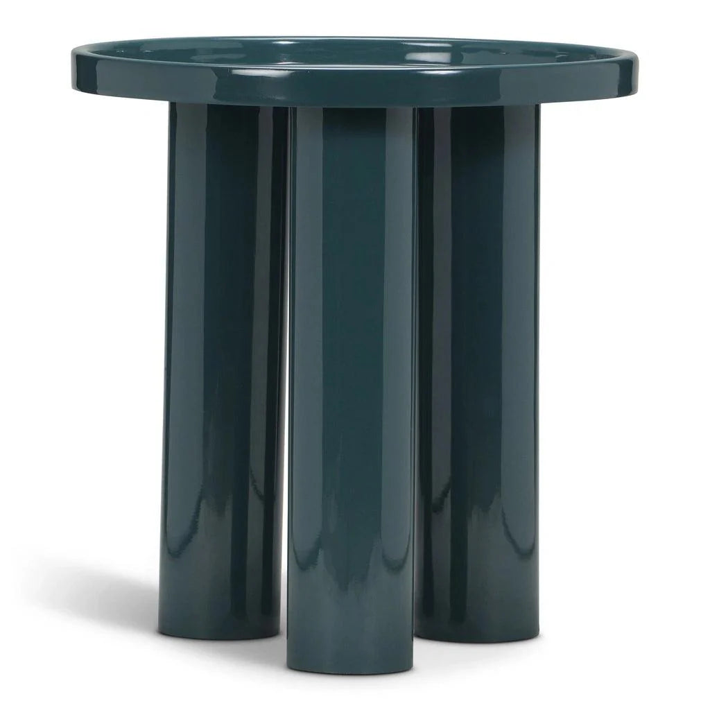 Sofia Enamel Round End Table