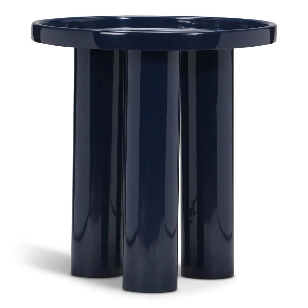 Sofia Enamel Round End Table