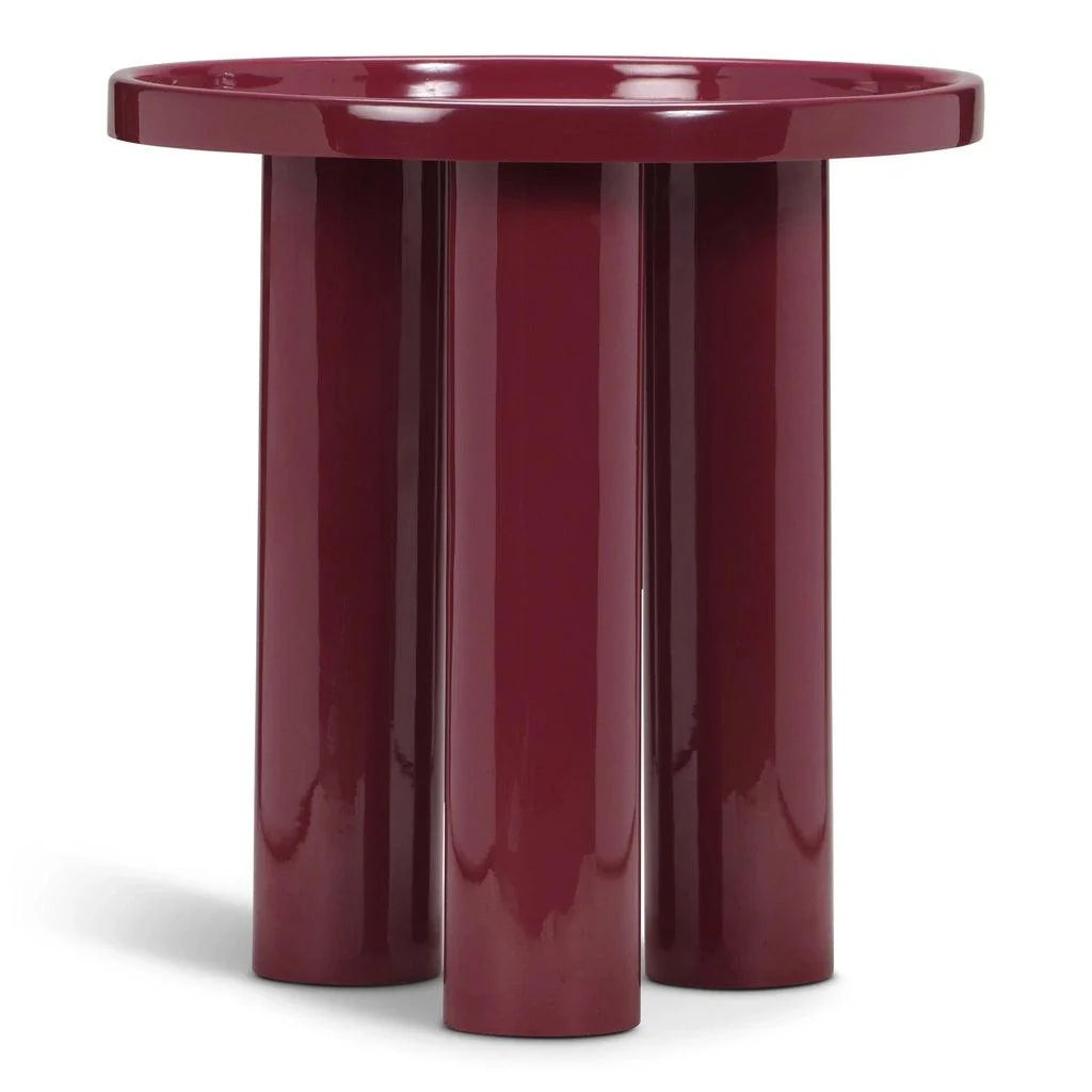 Sofia Enamel Round End Table