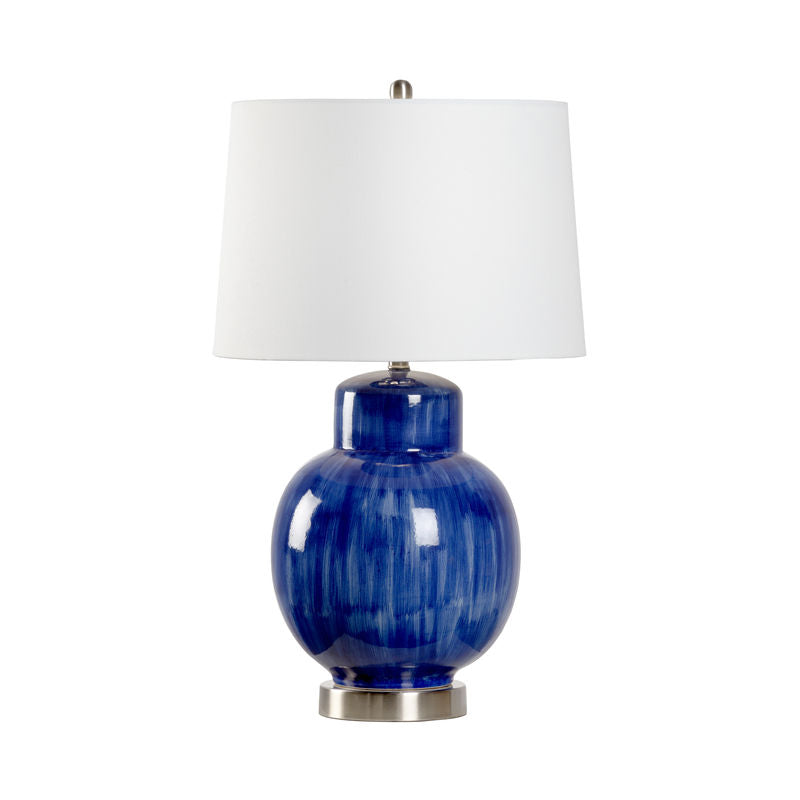 Wildwood Enzo Blue Glazed Ceramic Table Lamp