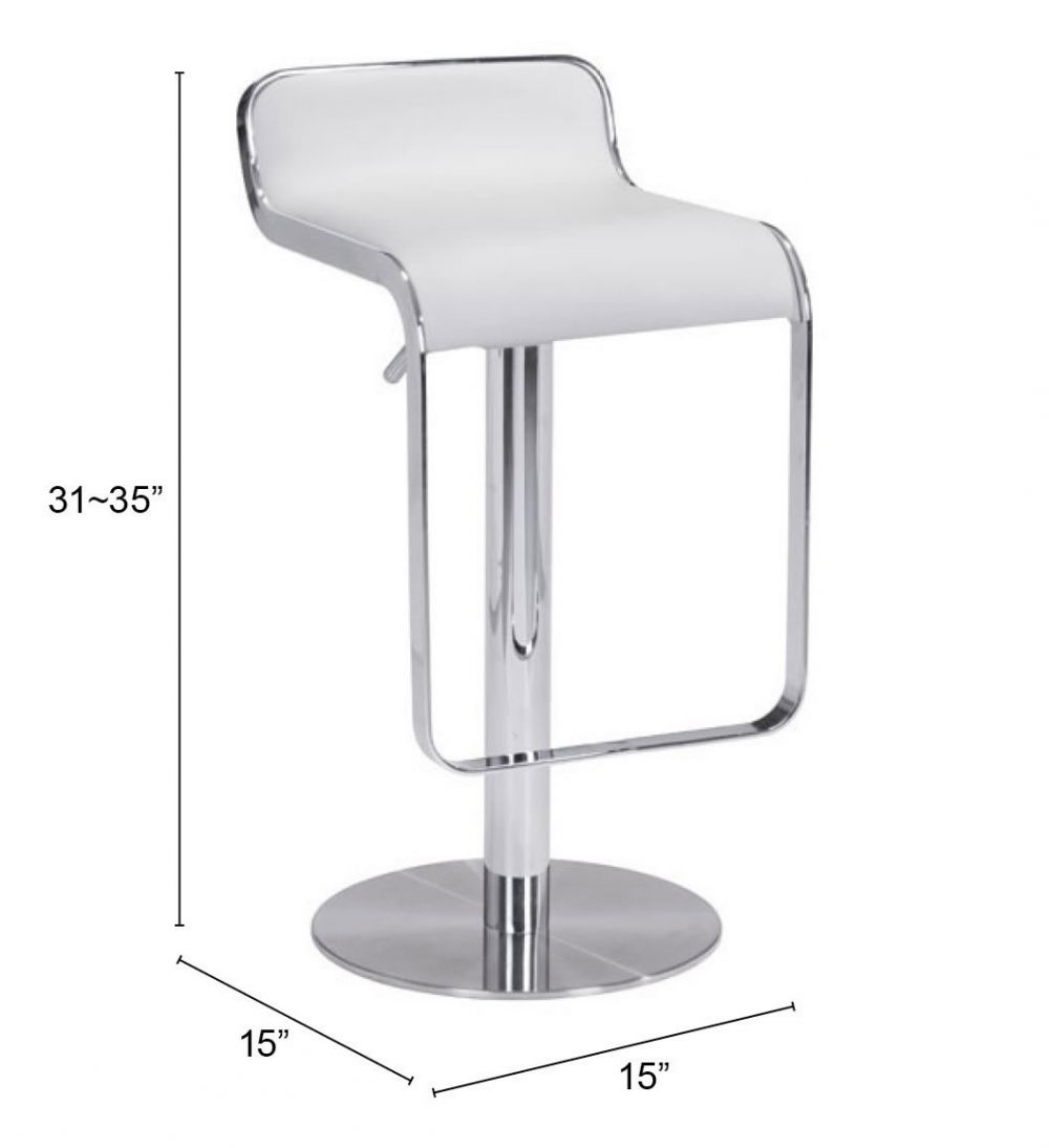 Zuo Modern Equino Faux Leather Barstool