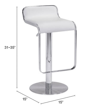 Zuo Modern Equino Faux Leather Barstool