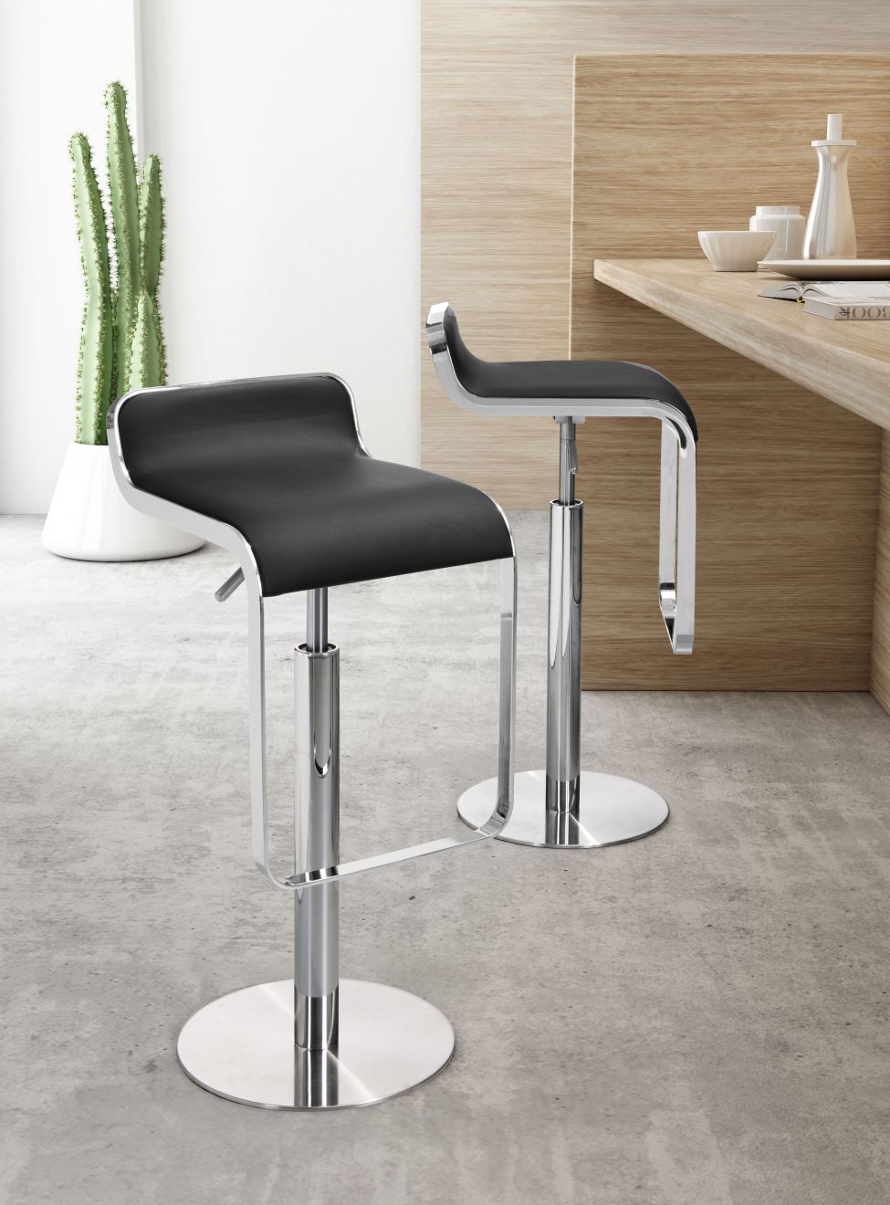 Zuo Modern Equino Faux Leather Barstool
