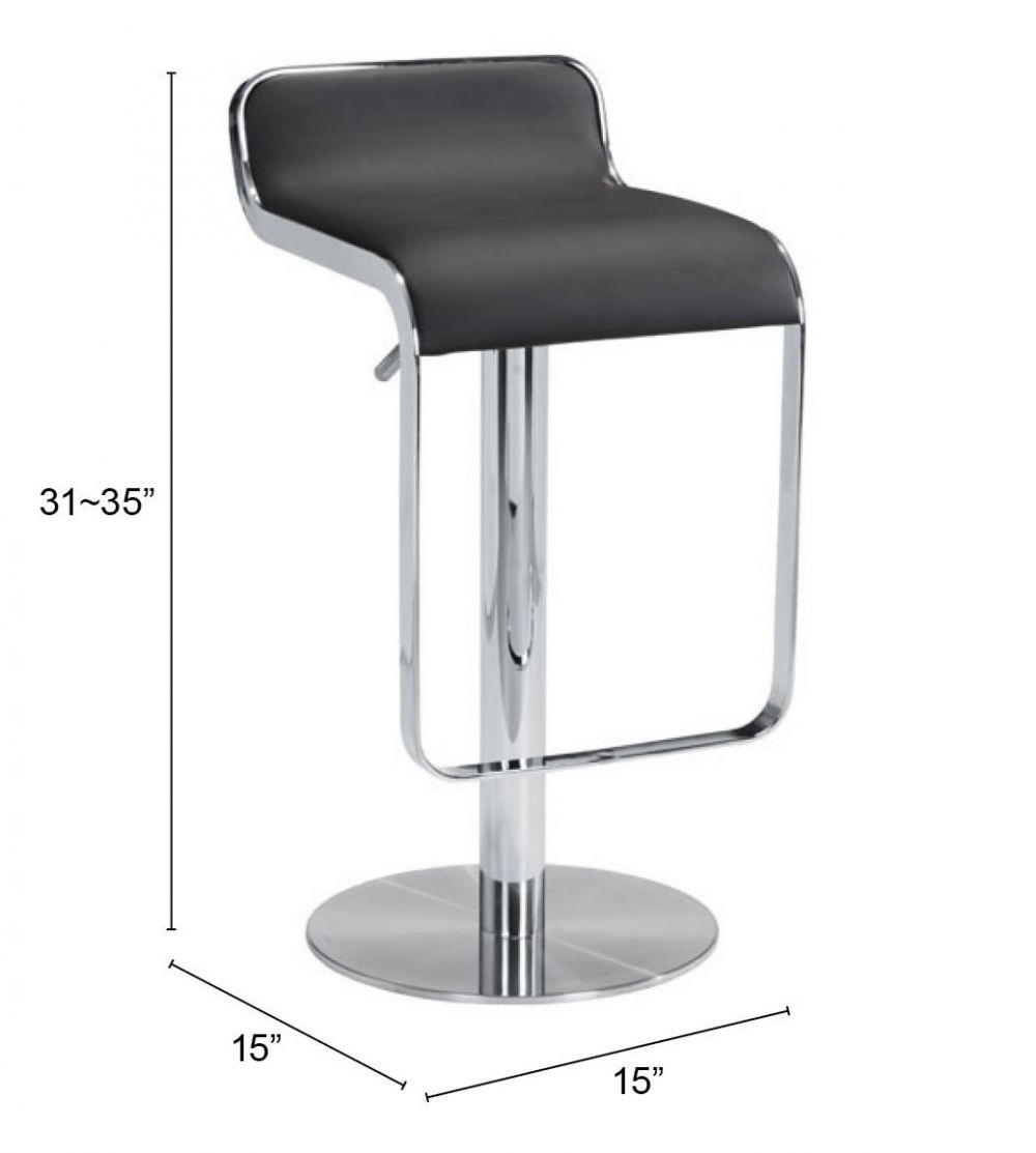 Zuo Modern Equino Faux Leather Barstool