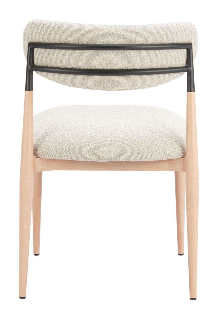 Zuo Modern Equinox Textured Fabric Armless Dining Chair 2PC