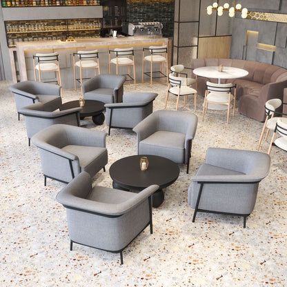 Zuo Modern Equinox Textured Fabric Barstool