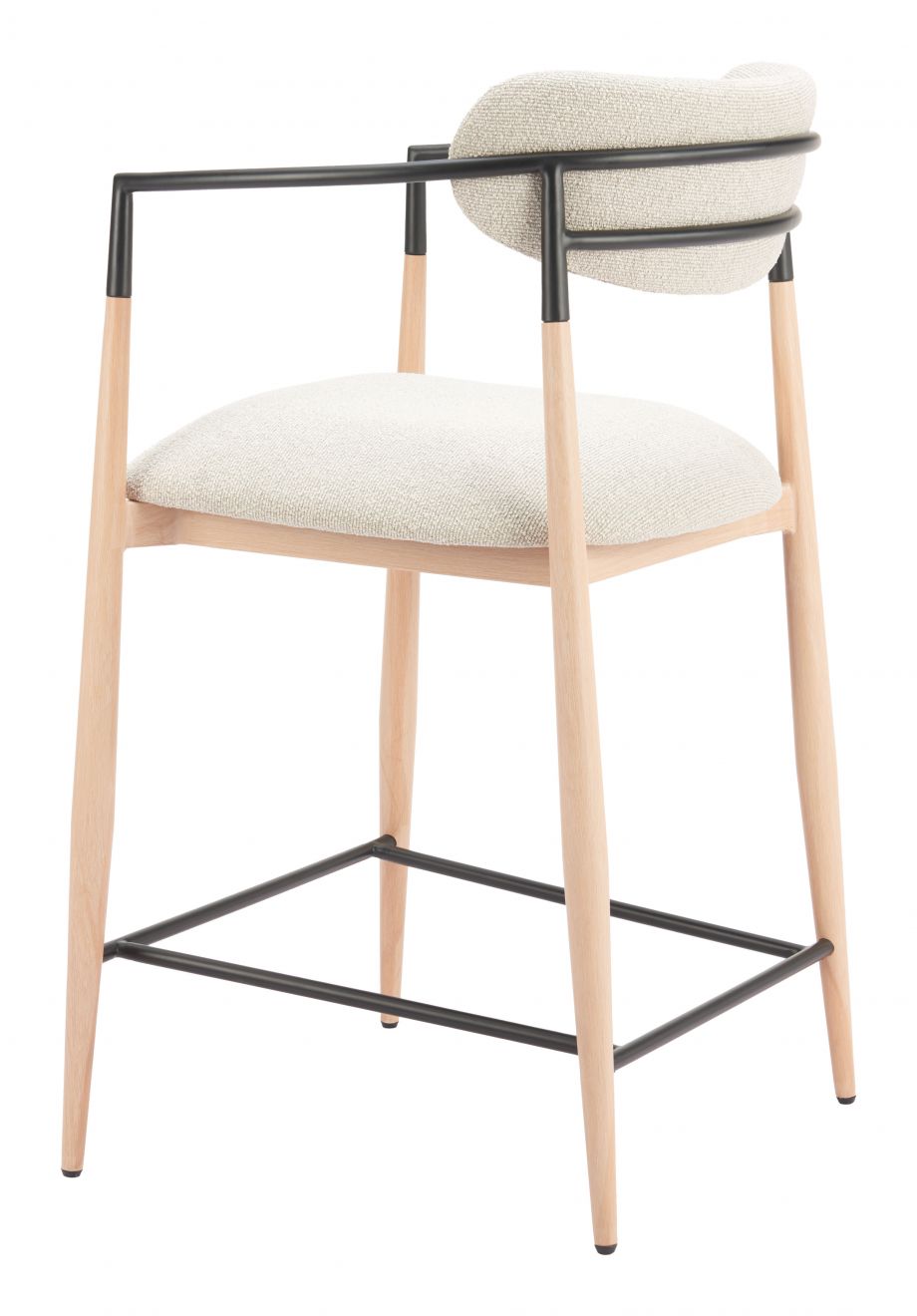 Zuo Modern Equinox Textured Fabric Counter Stool