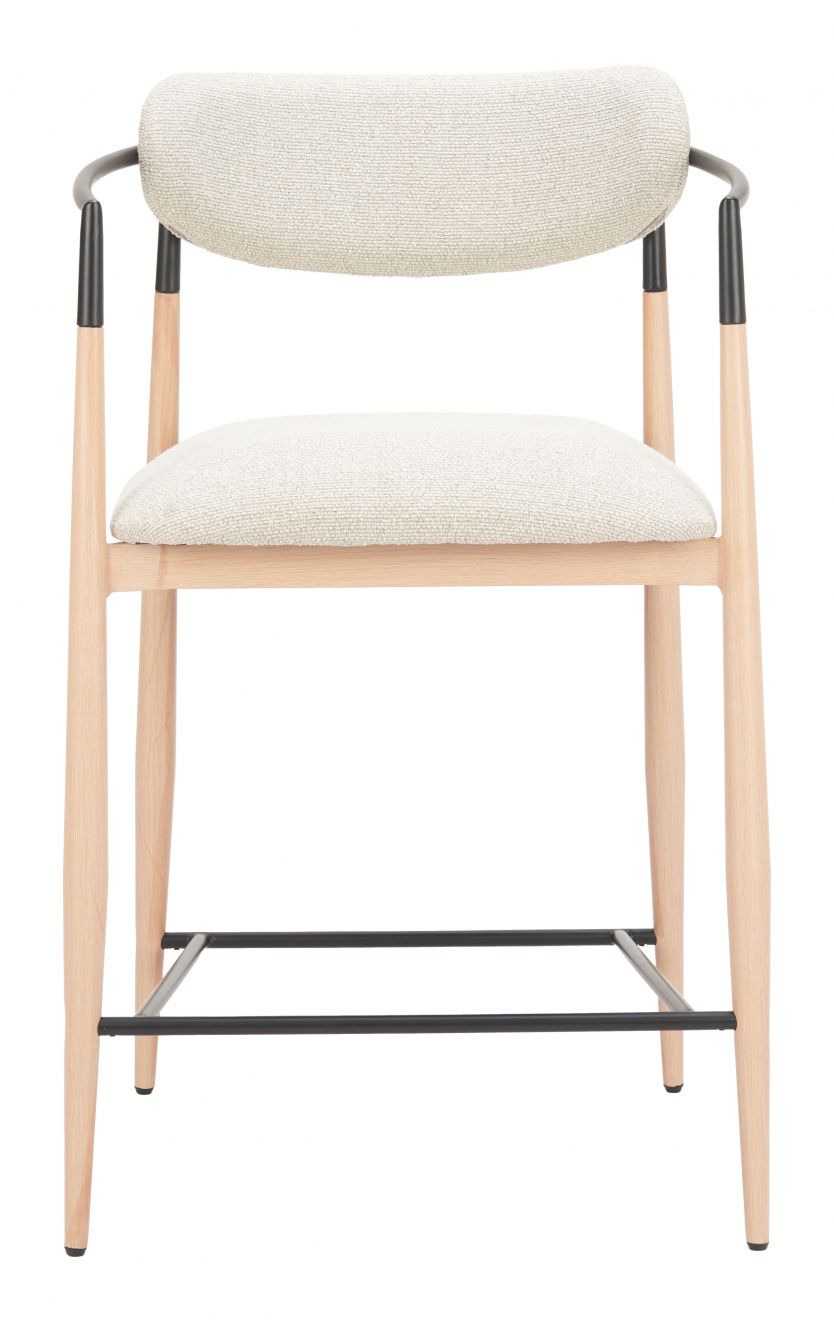 Zuo Modern Equinox Textured Fabric Counter Stool