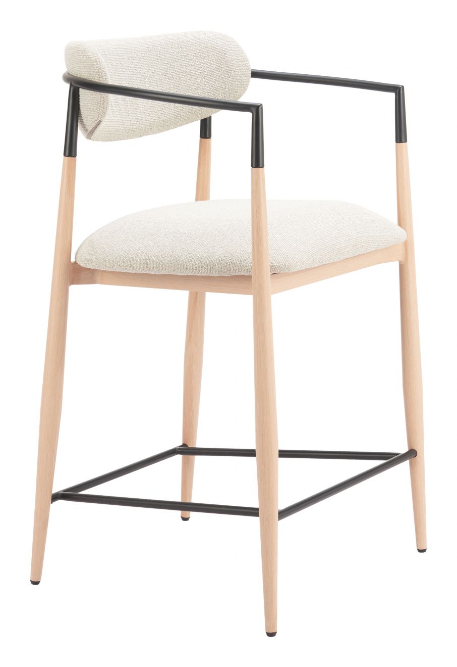 Zuo Modern Equinox Textured Fabric Counter Stool