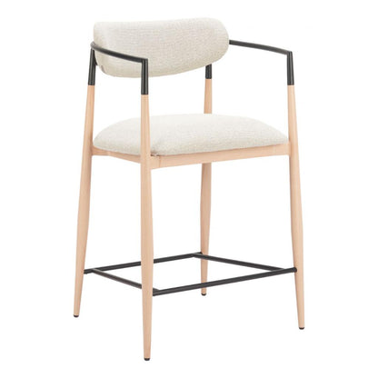 Zuo Modern Equinox Textured Fabric Counter Stool