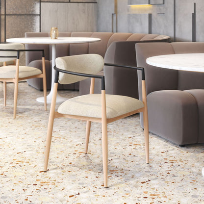 Zuo Modern Equinox Textured Fabric Dining Chair