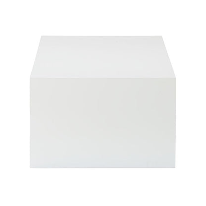 Chelsea House Equinox White Rectangular Cocktail Table