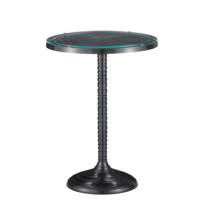 Erno Black Sleek Modern Accent Table