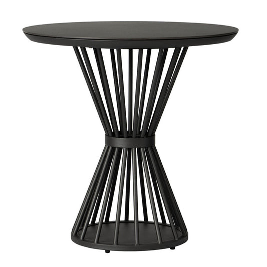 Lloyd Flanders Escape Aluminum Round Outdoor Balcony Table