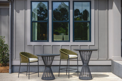Lloyd Flanders Escape Aluminum Round Outdoor Bar Table