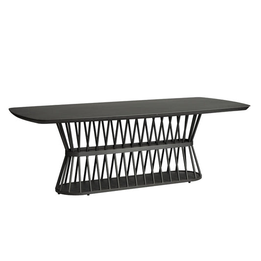 Lloyd Flanders Escape Boat Shaped Outdoor Dining Table