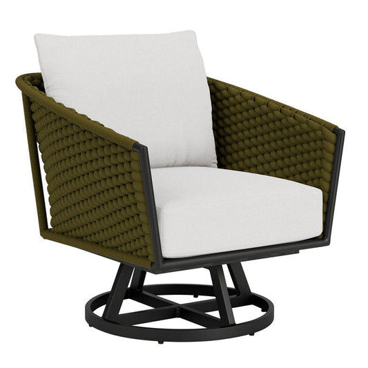 Lloyd Flanders Escape Swivel Aluminum Outdoor Lounge Chair