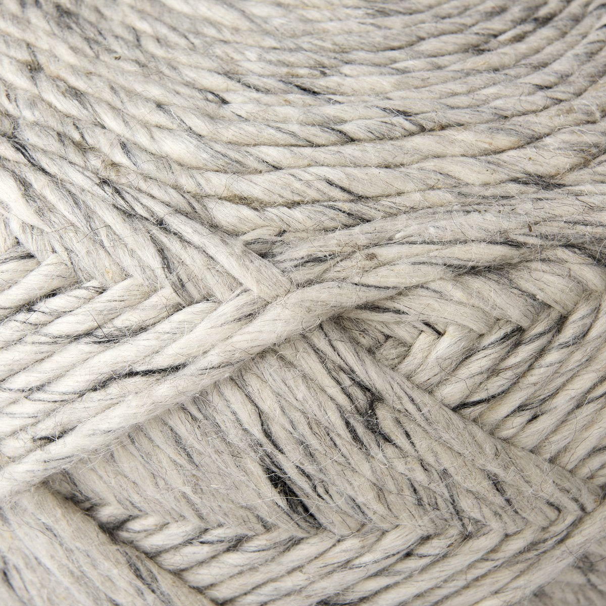 Mercana Esfera Beige Chevron Woven Round Pouf