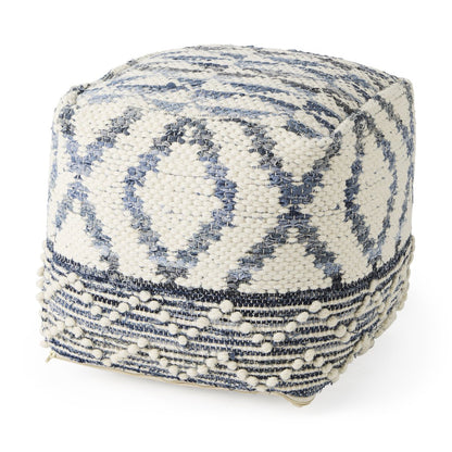 Mercana Eshana Cream Wool Pouf