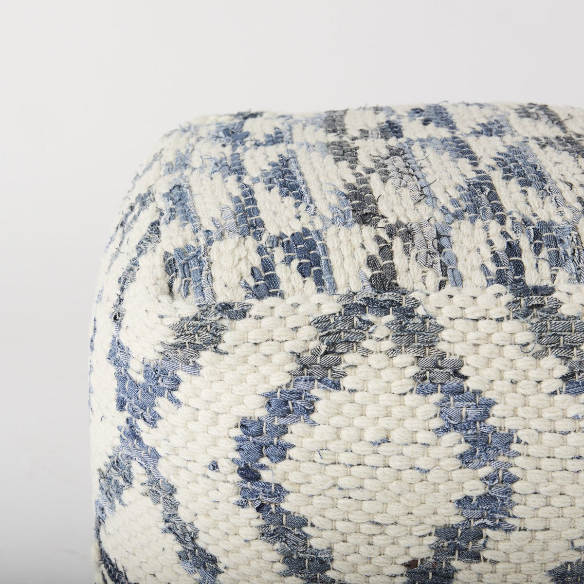 Mercana Eshana Cream Wool Pouf