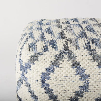 Mercana Eshana Cream Wool Pouf