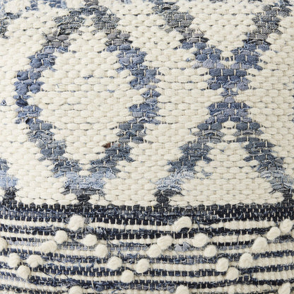 Mercana Eshana Cream Wool Pouf