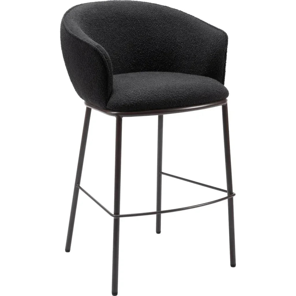 Essen Barstool Black & Bronze - LOOMLAN - Zuo Modern - Bar Stools