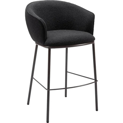 Essen Barstool Black & Bronze - LOOMLAN - Zuo Modern - Bar Stools