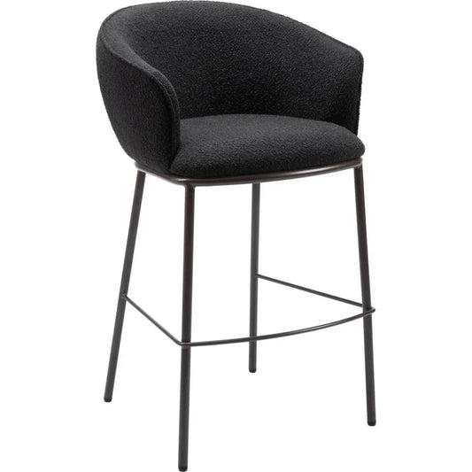 Essen Barstool Black & Bronze - LOOMLAN - Zuo Modern - Bar Stools