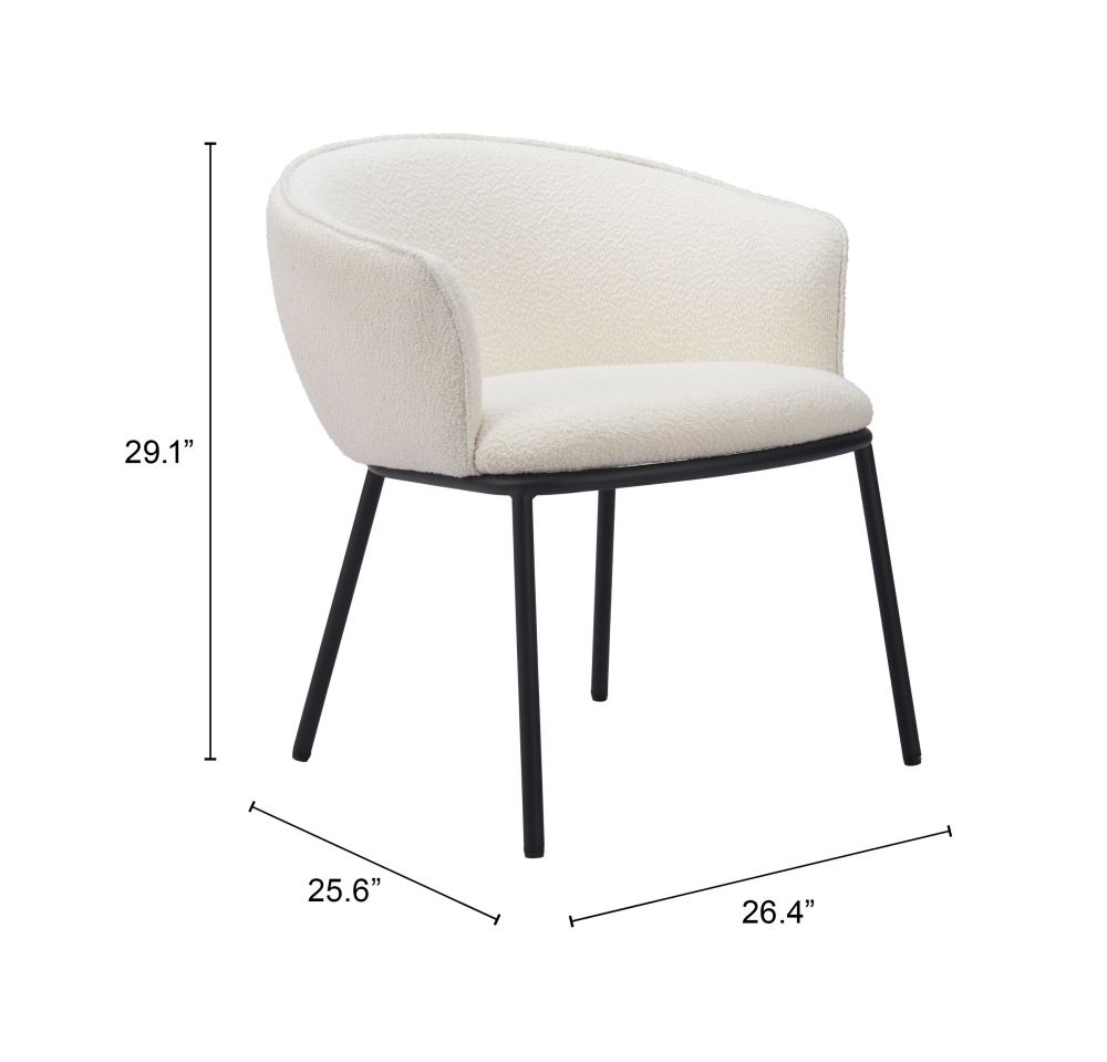 Zuo Modern Essen Textured Fabric Dining Chair