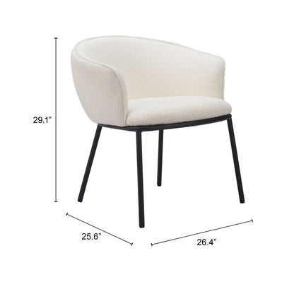 Zuo Modern Essen Textured Fabric Dining Chair