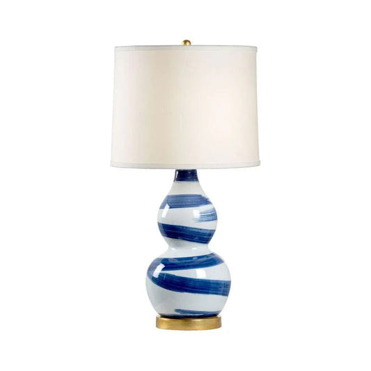 Chelsea House Essex Hand-Painted Double Gourd Design Table Lamp