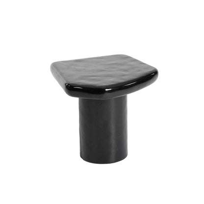 LH Home Eternal Black Concrete Side Table