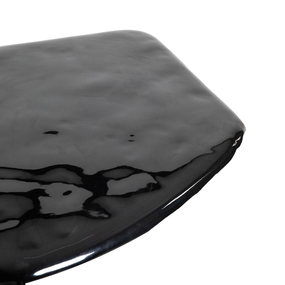LH Home Eternal Black Concrete Side Table