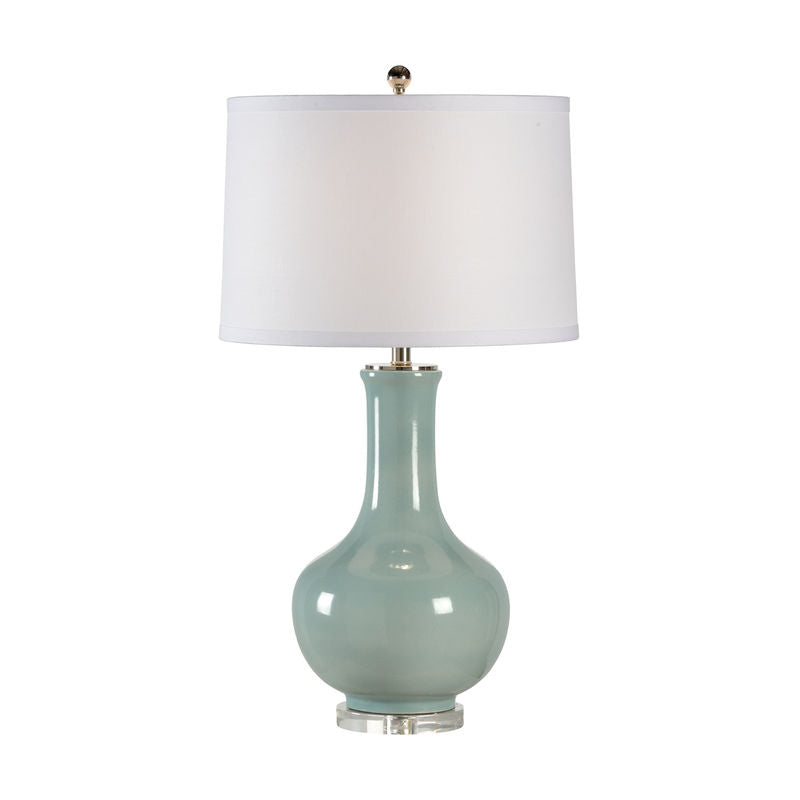 Eva Glazed Ceramic Table Lamp-Table Lamps-Wildwood-LOOMLAN