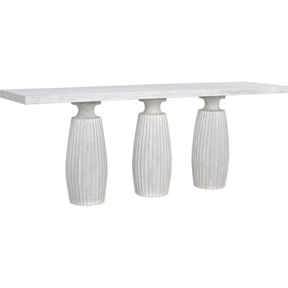 Evelyn Wood White Rectangle Console Table