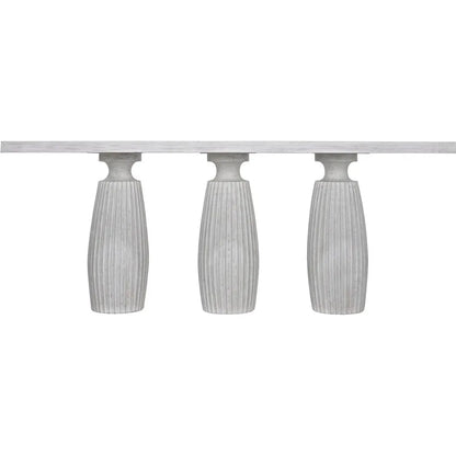 Evelyn Wood White Rectangle Console Table