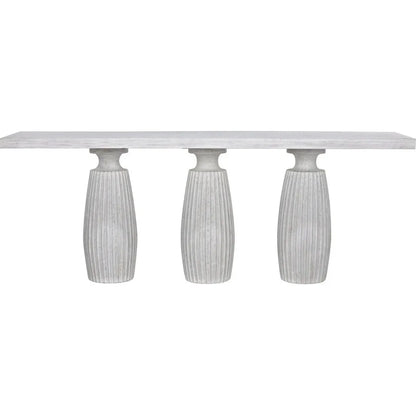 Evelyn Wood White Rectangle Console Table