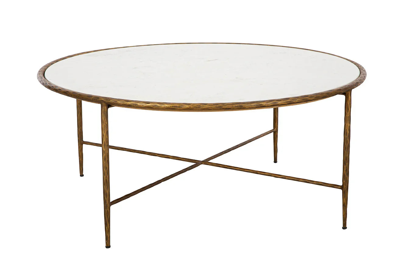 Furniture Classics Evelyn Marble Topped Round Coffee Table
