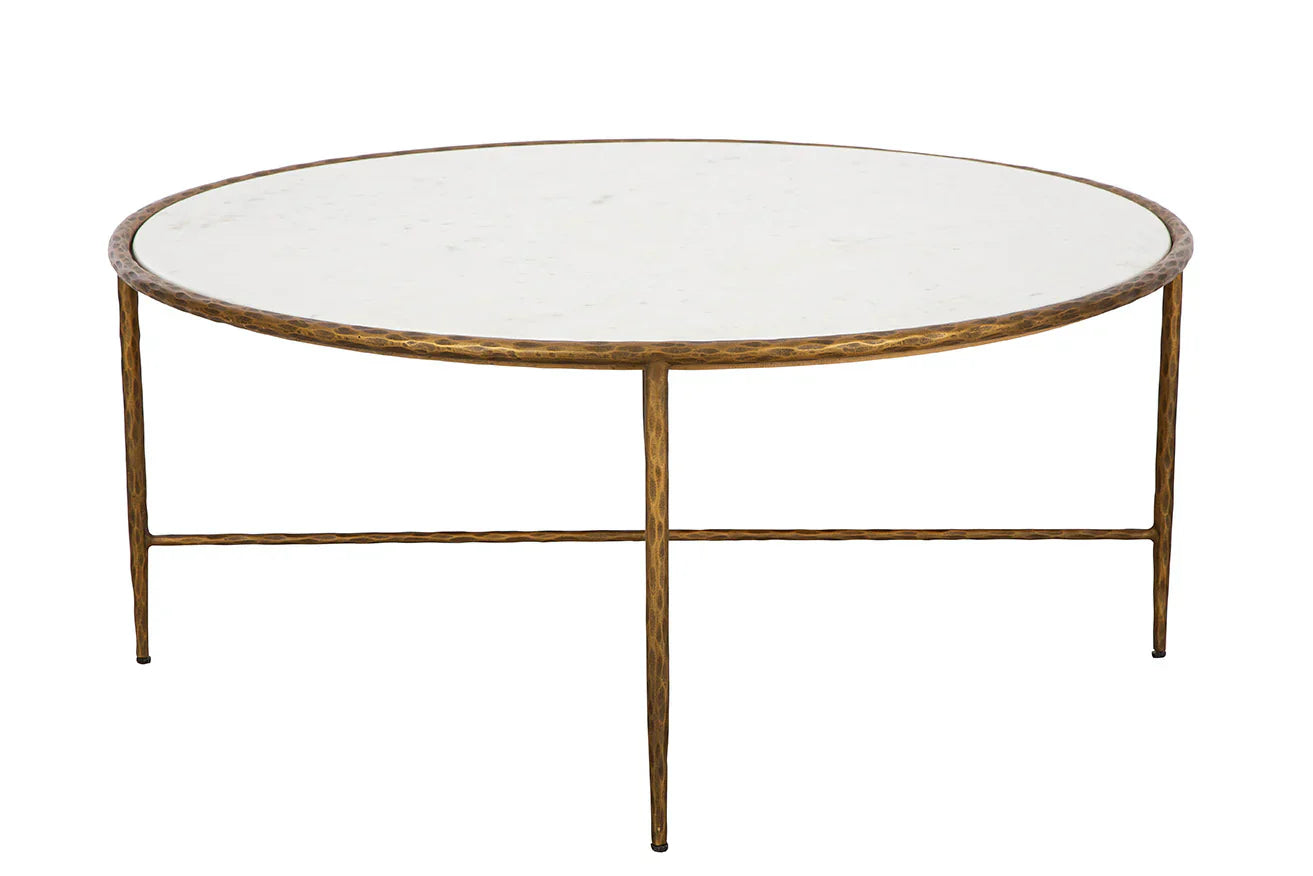 Furniture Classics Evelyn Marble Topped Round Coffee Table