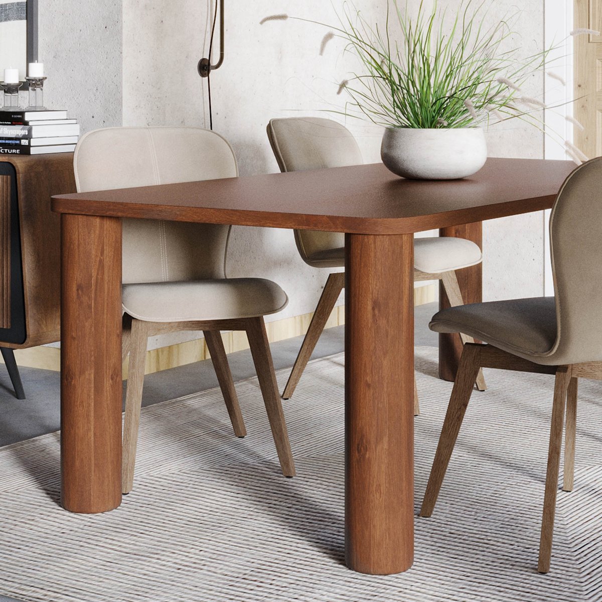 LH Home Evolution Wooden Rectangular Dining Table