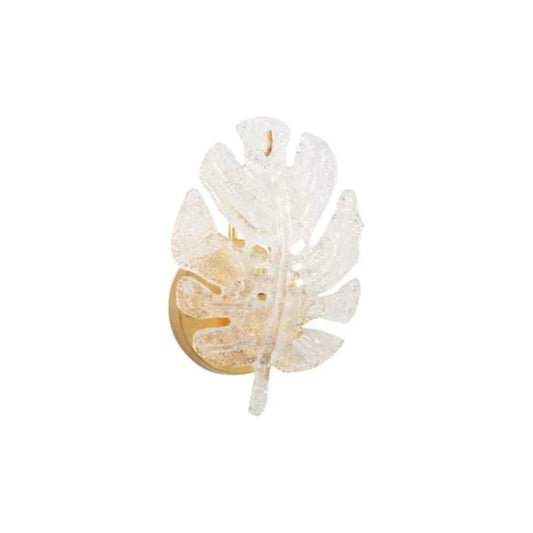 Chelsea House Extraordinary Glass Leaf Wall Sconce