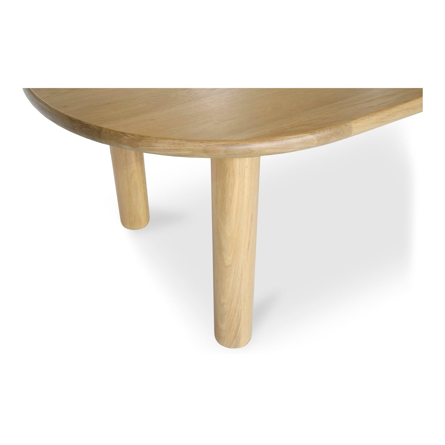 Milo Natural Solid Oak Geometric Dining Table