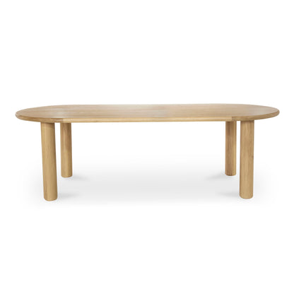 29.5 in. Milo Natural Solid Oak Geometric Dining Table