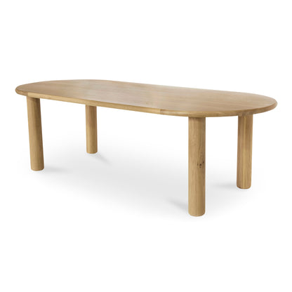 29.5 in. Milo Natural Solid Oak Geometric Dining Table