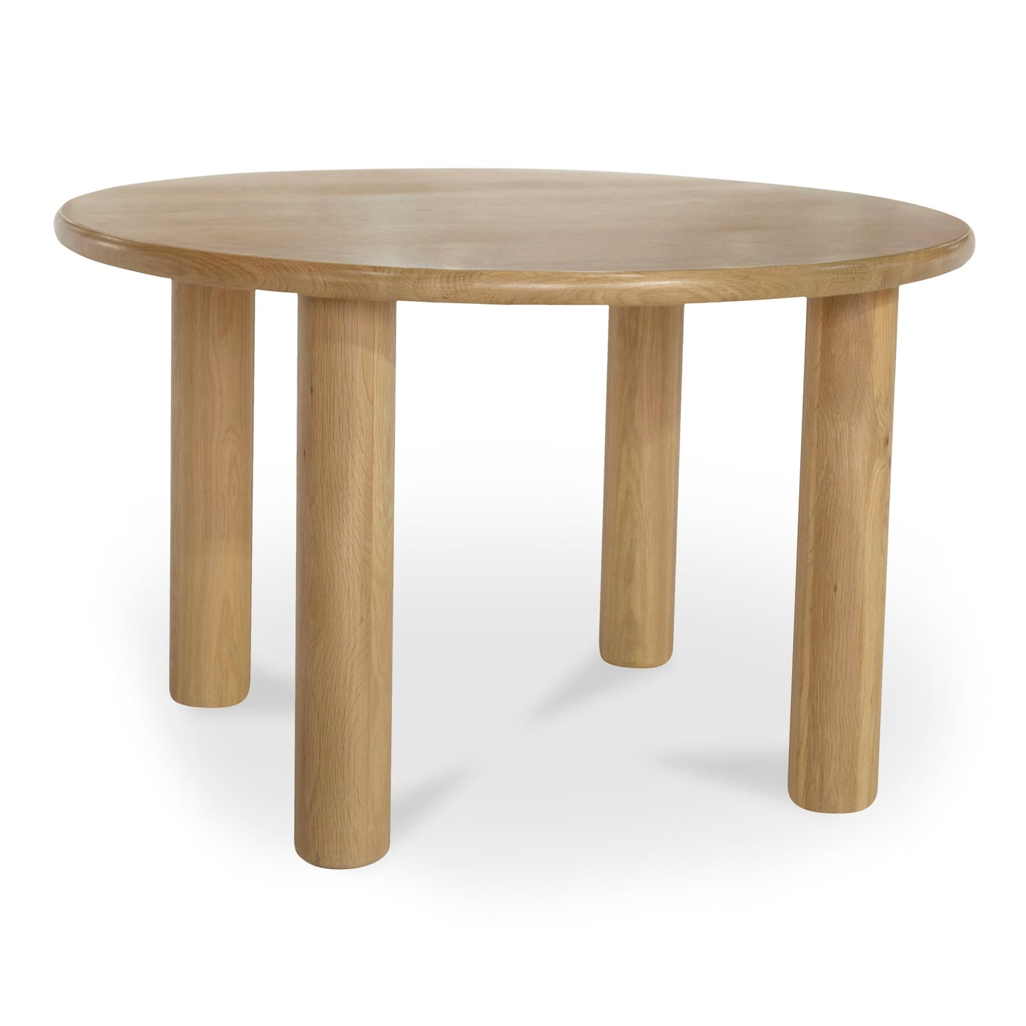 Milo Natural Solid Oak Round Dining Table